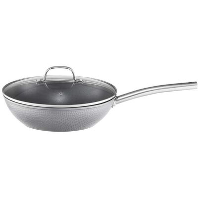 Dajar Patelnia Wok Z Pokrywą Z Powłoką Qualum Basic Bubble 28 Cm Ambition Dajar Patelnia Wok Z Pokrywą Z Powłoką Qualum Basic Bubble 28 Cm Ambition