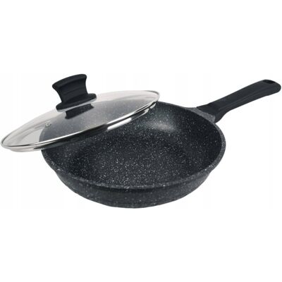 Patelnia Z Pokrywką Maestro Mr-1225-24 24cm Powłoka Granitowa Patelnia Z Pokrywką Maestro Mr-1225-24 24cm Powłoka Granitowa