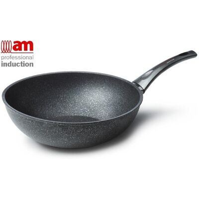 Accademia Mugnano Patelnia z powłoką diamentową Diamante Di Luna WOK 28 cm Accademia Mugnano Patelnia z powłoką diamentową Diamante Di Luna WOK 28 cm