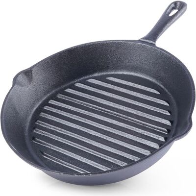 Artemis Patelnia Żeliwna Grillowa na Gaz Indukcję Grill Ognisko do Piekarnika 24 cm Artemis Patelnia Żeliwna Grillowa na Gaz Indukcję Grill Ognisko do Piekarnika 24 cm