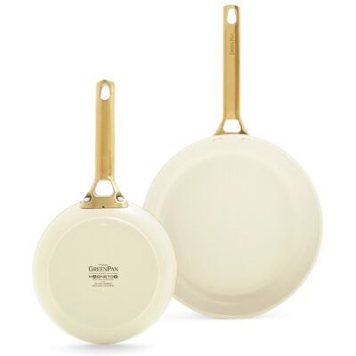 Patelnie Ceramiczne Padova Cream White 20cm + 26 Cm Greenpan Patelnie Ceramiczne Padova Cream White 20cm + 26 Cm Greenpan