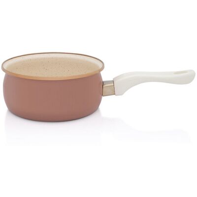 Metalac Rondel Emaliowany 16 Cm, 1,5 L, Beżowy, Kolekcja Mokka Metalac Rondel Emaliowany 16 Cm, 1,5 L, Beżowy, Kolekcja Mokka