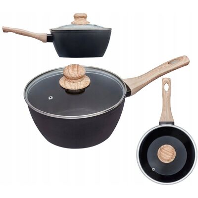 Rondel Z Pokrywką Garnek Patelnia Pyrex Cook&care; 18 Cm Indukcja Gaz Rondel Z Pokrywką Garnek Patelnia Pyrex Cook&care; 18 Cm Indukcja Gaz