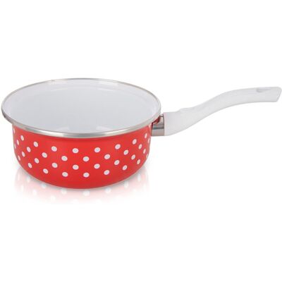 Artemis Rondelek Emaliowany Garnek do Gotowania Tradycyjny Gaz Indukcję 16 cm 950ml Artemis Rondelek Emaliowany Garnek do Gotowania Tradycyjny Gaz Indukcję 16 cm 950ml
