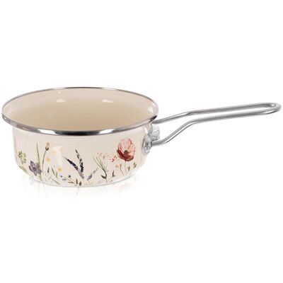 Artemis Rondelek Emaliowany Rondel Garnek z Długim Uchwytem Tradycyjny 16 cm 950 ml Artemis Rondelek Emaliowany Rondel Garnek z Długim Uchwytem Tradycyjny 16 cm 950 ml