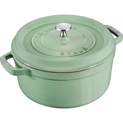 Staub, Garnek Żeliwny Okrągły 3.8 L, Miętowy Staub, Garnek Żeliwny Okrągły 3.8 L, Miętowy