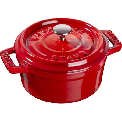 Staub, Mini Garnek Żeliwny Okrągły 250 Ml, Czerwony Staub, Mini Garnek Żeliwny Okrągły 250 Ml, Czerwony