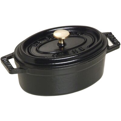 Staub, Mini Garnek Żeliwny Owalny 250 Ml, Czarny Staub, Mini Garnek Żeliwny Owalny 250 Ml, Czarny