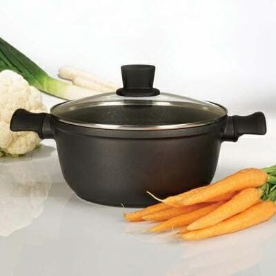 Tiross Garnek Marmur Z Przykrywką 24cm Tiross Garnek Marmur Z Przykrywką 24cm