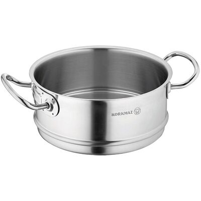 Wkład Do Gotowania Na Parze Korkmaz Proline Wysoka Jakość 20x10 Cm 3,1 L Wkład Do Gotowania Na Parze Korkmaz Proline Wysoka Jakość 20x10 Cm 3,1 L