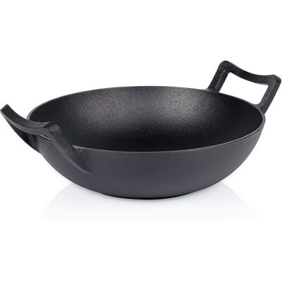 Artemis Wok Żeliwny Patelnia Głęboka do Smażenia Duszenia Dań Azjatyckich 32 cm Artemis Wok Żeliwny Patelnia Głęboka do Smażenia Duszenia Dań Azjatyckich 32 cm