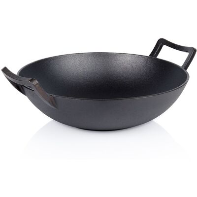 Artemis Wok Żeliwny Patelnia Głęboka do Smażenia Duszenia Dań Azjatyckich 36 cm Artemis Wok Żeliwny Patelnia Głęboka do Smażenia Duszenia Dań Azjatyckich 36 cm
