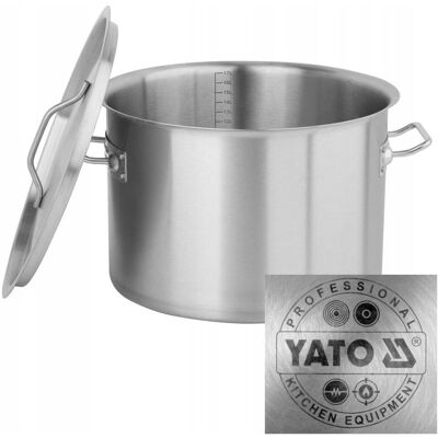 Yato Garnek Niski Z Pokrywką 32x22cm 17l Stal Nierdzewna Na Indukcję 00048 Yato Garnek Niski Z Pokrywką 32x22cm 17l Stal Nierdzewna Na Indukcję 00048