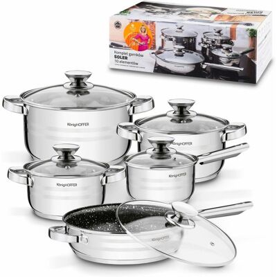 KonigHOFFER - Soler - 1.2-4.6 L - 24 cm - Zestaw garnków KonigHOFFER - Soler - 1.2-4.6 L - 24 cm - Zestaw garnków
