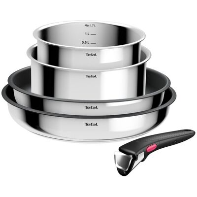 Zestaw Garnków Tefal L881s504 Ingenio Cook Eat 5 Elementów Zestaw Garnków Tefal L881s504 Ingenio Cook Eat 5 Elementów