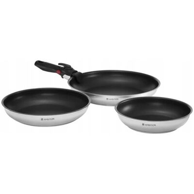 Ambition ZESTAW PATELNI 723109 MODUO 20/24/28 CM Ambition ZESTAW PATELNI 723109 MODUO 20/24/28 CM