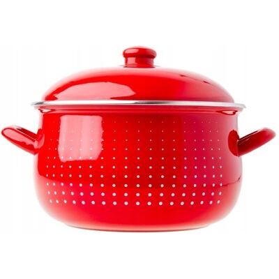 Garnek Emaliowany Baryłka Kropki 22 Cm 4,8 L Odelo Garnek Emaliowany Baryłka Kropki 22 Cm 4,8 L Odelo