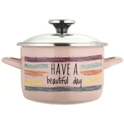 Garnek Emaliowany Habd 16 Cm 2 L Metalac Garnek Emaliowany Habd 16 Cm 2 L Metalac