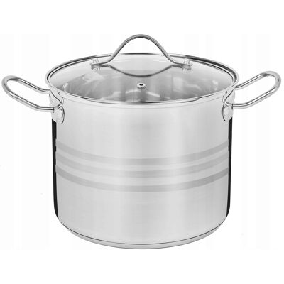 Garnek Indukcja Duży Stalowy Gaz Pokrywka Konighoffer Stock Pot 6,5 L 22cm Garnek Indukcja Duży Stalowy Gaz Pokrywka Konighoffer Stock Pot 6,5 L 22cm
