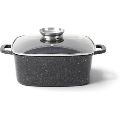 Garnek Masterpan 6,5 L 28 Cm Kwadratowy Z Pokrywką - Duży Garnek Masterpan 6,5 L 28 Cm Kwadratowy Z Pokrywką - Duży
