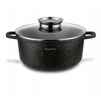 Garnek Na Indukcję Z Pokrywką Konighoffer Pollo Black 4,5 L Garnek Na Indukcję Z Pokrywką Konighoffer Pollo Black 4,5 L