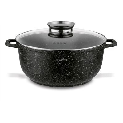 Garnek Na Indukcję Z Pokrywką Konighoffer Pollo Black 6,5 L Garnek Na Indukcję Z Pokrywką Konighoffer Pollo Black 6,5 L