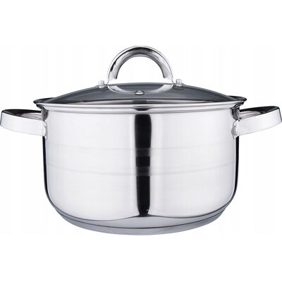 Garnek Nierdzewny Tradycyjny Z Pokrywką Indukcja Gaz Altom Design Remo 4,7l Garnek Nierdzewny Tradycyjny Z Pokrywką Indukcja Gaz Altom Design Remo 4,7l
