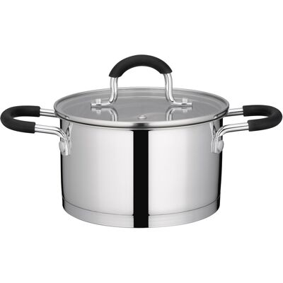 Galicja Garnek Okrągły Z Pokrywą Szklaną Torres 24 Cm 5,8l Stal Nierdzewna Galicja Garnek Okrągły Z Pokrywą Szklaną Torres 24 Cm 5,8l Stal Nierdzewna