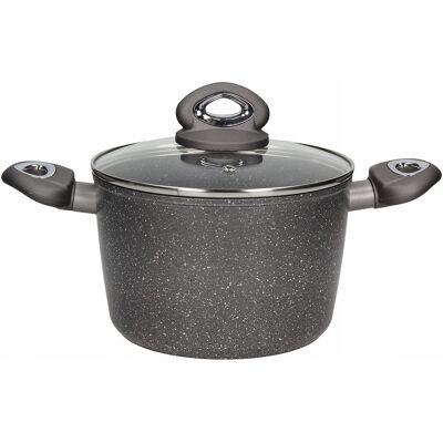 Garnek Tradycyjny Z Powłoką Marmurkową Non-Stick Valdinox Rock 3,2 L Garnek Tradycyjny Z Powłoką Marmurkową Non-Stick Valdinox Rock 3,2 L