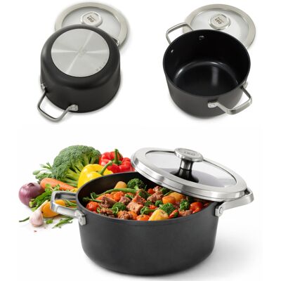 Garnek z powłoką nonstick z pokrywą 20 BergHOFF Garnek z powłoką nonstick z pokrywą 20 BergHOFF