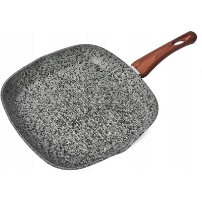 Konighoffer Granitowa Patelnia Grillowa Patelnia Indukcja Kwadrat 28cm Venga Konighoffer Granitowa Patelnia Grillowa Patelnia Indukcja Kwadrat 28cm Venga
