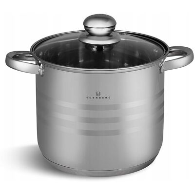 Edenberg Niski Garnek 5.5l Marmur Aroma Knob 32cm Niski Wok Patelnia Edenberg Niski Garnek 5.5l Marmur Aroma Knob 32cm Niski Wok Patelnia