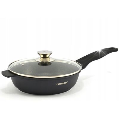 TIROSS Patelnia 28cm Granitowa Indukcja Gaz Kamienna TIROSS Patelnia 28cm Granitowa Indukcja Gaz Kamienna