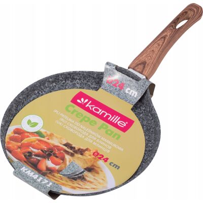 Patelnia Do Naleśników Pancakes Placki Indukcja Gaz 24 Cm Kamille Patelnia Do Naleśników Pancakes Placki Indukcja Gaz 24 Cm Kamille