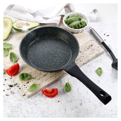 Patelnia Do Smażenia 24cm Indukcja Granitowa Nieprzywierająca Tiross Patelnia Do Smażenia 24cm Indukcja Granitowa Nieprzywierająca Tiross