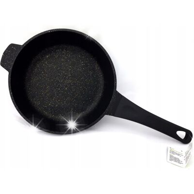 TIROSS Patelnia Głęboka Marmurowa Z Pokrywką 26cm Na Gaz Indukcja Nieprzywierająca TIROSS Patelnia Głęboka Marmurowa Z Pokrywką 26cm Na Gaz Indukcja Nieprzywierająca