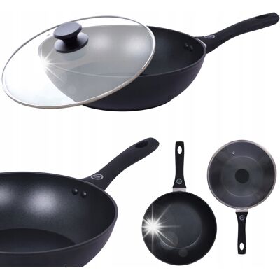 Patelnia Głęboka Wok Magda Gessler Z Pokrywą 28cm Mg Home Indukcja Gaz Patelnia Głęboka Wok Magda Gessler Z Pokrywą 28cm Mg Home Indukcja Gaz