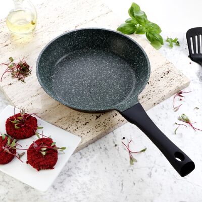 TIROSS Patelnia Granitowa Aluminiowa Pełna Indukcja Gaz Indukcja Zmywarka 26cm TIROSS Patelnia Granitowa Aluminiowa Pełna Indukcja Gaz Indukcja Zmywarka 26cm