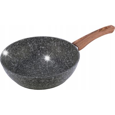Patelnia Granitowa Głęboka Wok 32cm Indukcja Kamille Patelnia Granitowa Głęboka Wok 32cm Indukcja Kamille