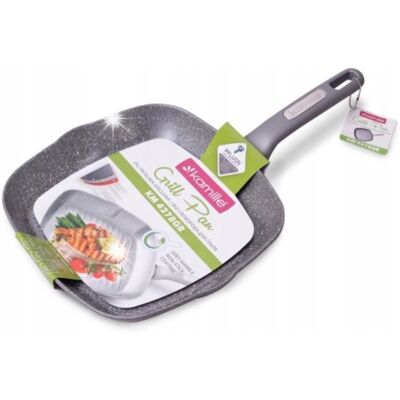 Patelnia Grillowa Granitowa 28cm Indukcja Kamille Patelnia Grillowa Granitowa 28cm Indukcja Kamille