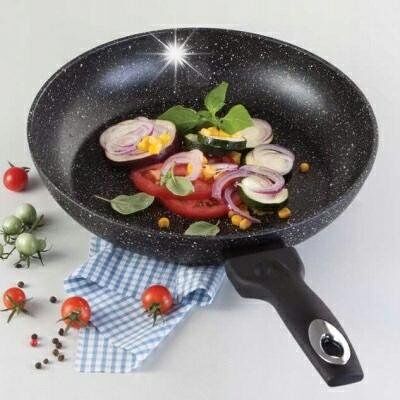 Patelnia Marmurowa 28cm Na Gaz Indukcja Nieprzywierająca Tiross Patelnia Marmurowa 28cm Na Gaz Indukcja Nieprzywierająca Tiross