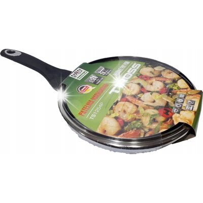 Patelnia Marmurowa Z Pokrywką 24cm Na Gaz Indukcja Nieprzywierająca Tiross Patelnia Marmurowa Z Pokrywką 24cm Na Gaz Indukcja Nieprzywierająca Tiross