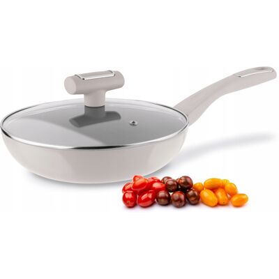 Patelnia Na Indukcję Non-Stick Z Pokrywką Konighoffer Tierra Beige 28 Cm Patelnia Na Indukcję Non-Stick Z Pokrywką Konighoffer Tierra Beige 28 Cm