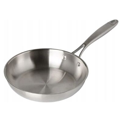 Patelnia Stal Nierdzewna Pyrex Infinity 24 Cm Inox Bez Powłoki Bez Pfas Patelnia Stal Nierdzewna Pyrex Infinity 24 Cm Inox Bez Powłoki Bez Pfas