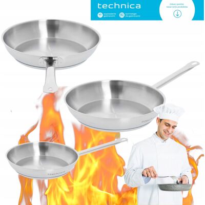 Inny producent Patelnia Techinca 28cm Stal Nierdzewna Wprowadziny Kuchnia Urodziny Inny producent Patelnia Techinca 28cm Stal Nierdzewna Wprowadziny Kuchnia Urodziny