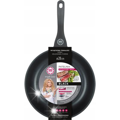 Patelnia Tradycyjna Mg Home Black 28 Cm Non-Stick (Nieprzywierająca) Patelnia Tradycyjna Mg Home Black 28 Cm Non-Stick (Nieprzywierająca)