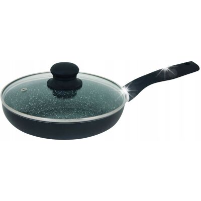 KINGHoff Patelnia Tradycyjna Z Powłoką Marmurową Nieprzywierającą 24cm Indukcja Gaz KINGHoff Patelnia Tradycyjna Z Powłoką Marmurową Nieprzywierającą 24cm Indukcja Gaz