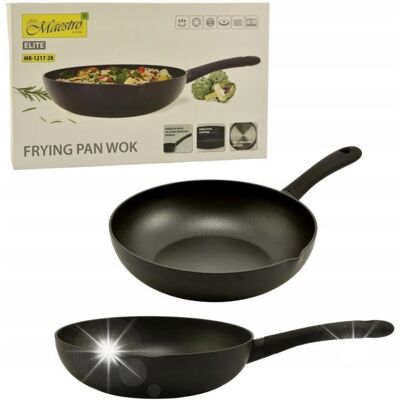 Patelnia / Wok (Marble, Indukcja) Maestro 28 Cm Mr-1217-28 Patelnia / Wok (Marble, Indukcja) Maestro 28 Cm Mr-1217-28