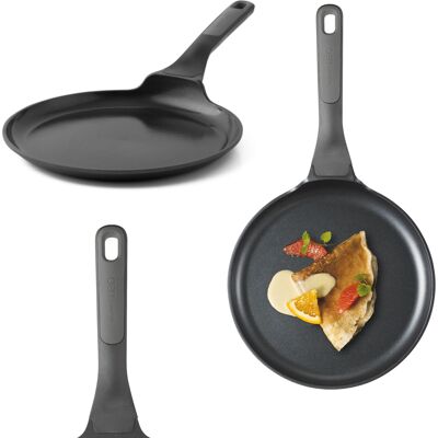 Patelnia Z Powłoką Ceramiczną Do Naleśników 25 Cm Na Indukcję Stone+ Berghoff Patelnia Z Powłoką Ceramiczną Do Naleśników 25 Cm Na Indukcję Stone+ Berghoff