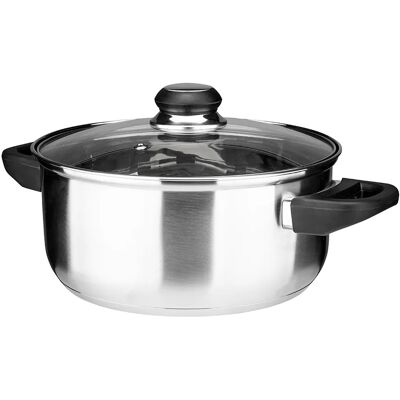 Solidny Garnek Nierdzewny Z Pokrywką Indukcja Altom Design Emilio 3,2l 22cm Solidny Garnek Nierdzewny Z Pokrywką Indukcja Altom Design Emilio 3,2l 22cm
